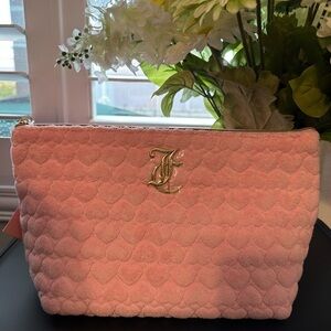 Juicy Couture Pink Quilted Women's Cosmetic Bag